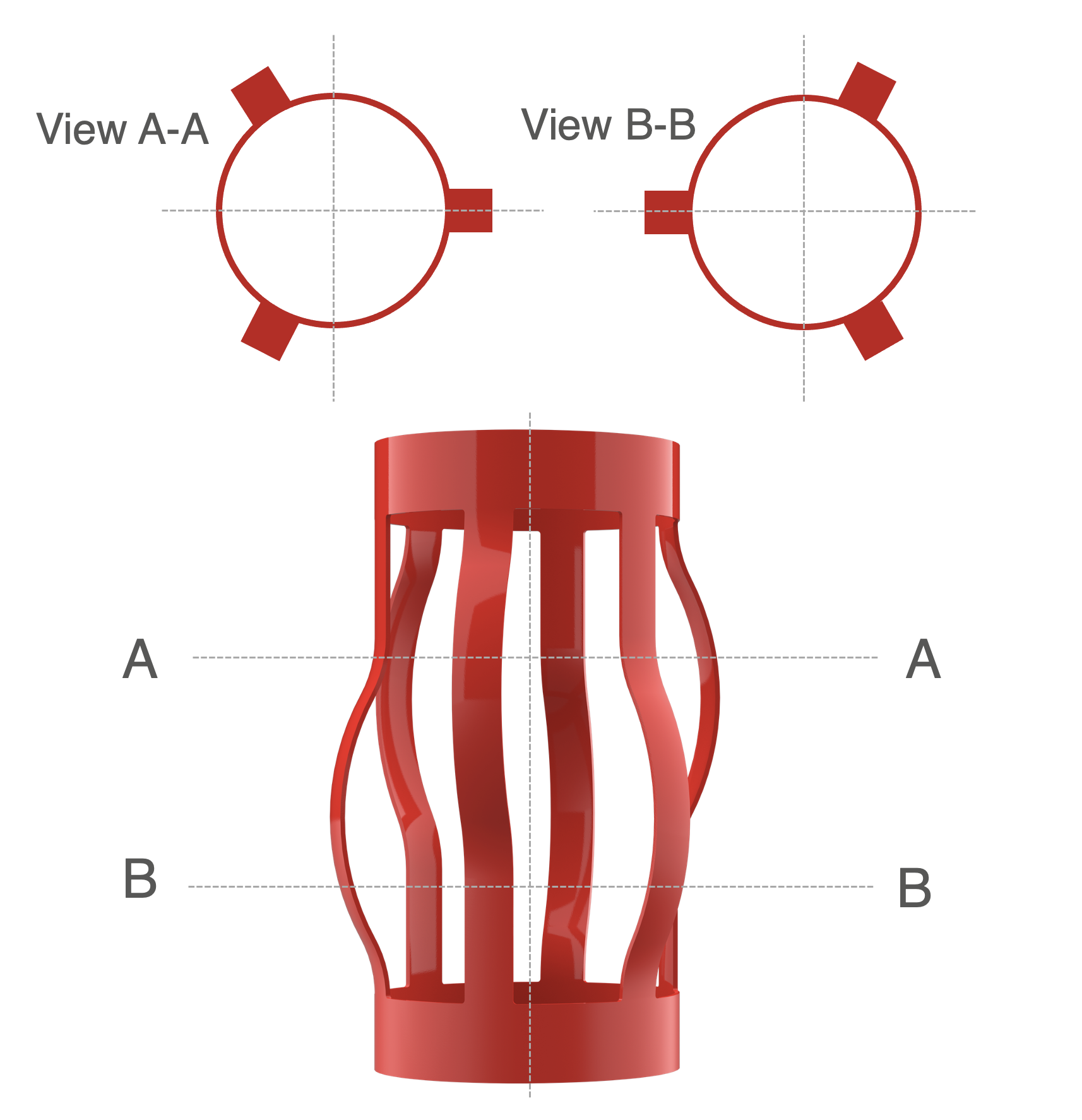 UROS Centralizer Cross Section
