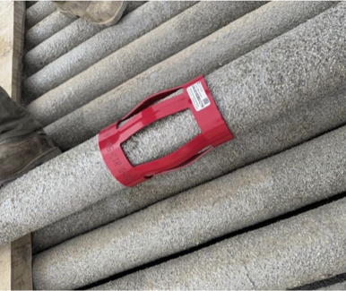 OBS centralizer for coated casing in the Permian Basin